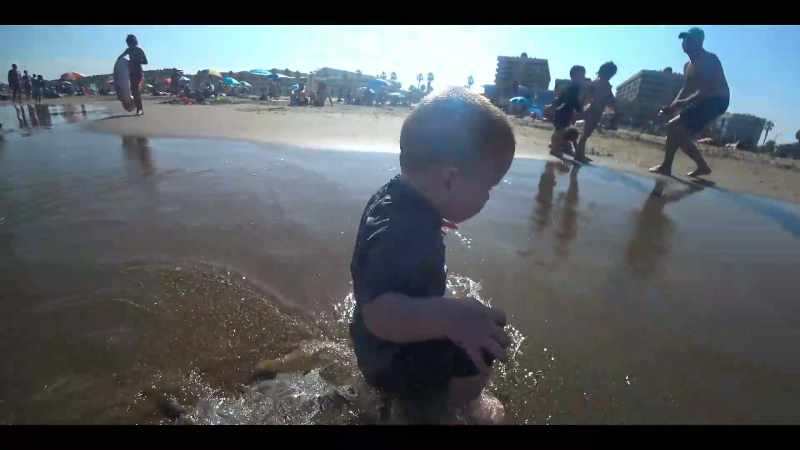 Augusto was just jumping on his bottom, as usual