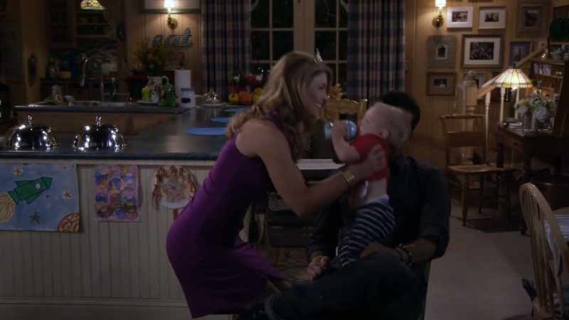 Aunt Becky is going to tuck you into bed. Yes