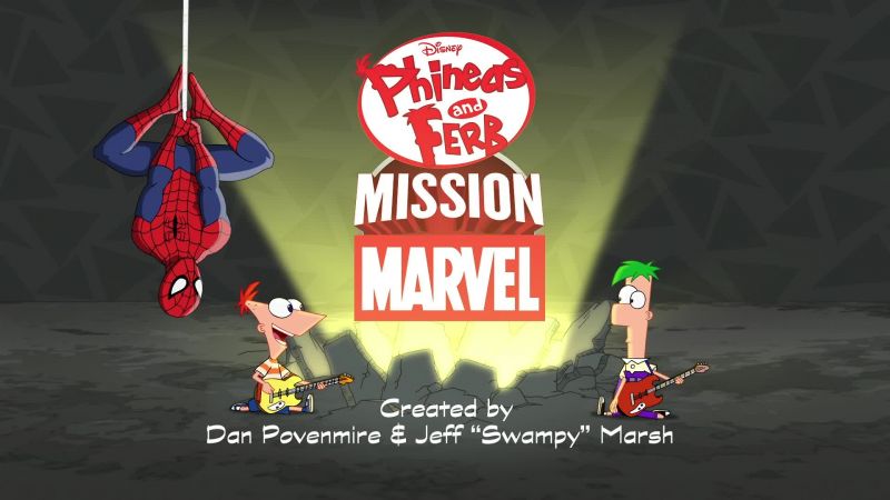 Aunt May, Phineas and Ferb are making a crossover