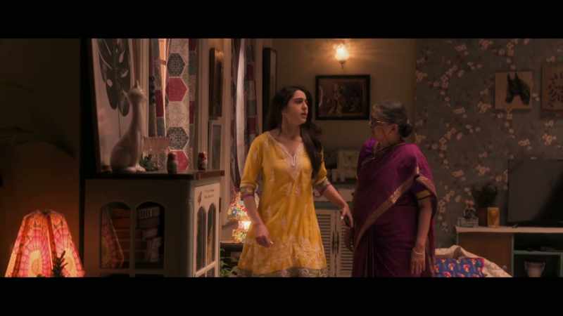 Aunty, that Purab's standing outside the house and threatening me
