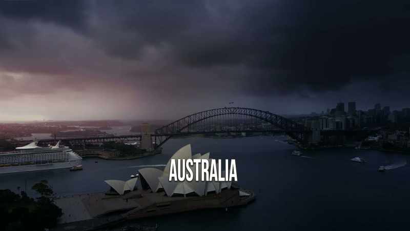 Australia's east coast is full valmiustilassa