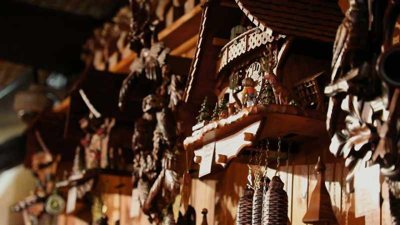 Authentic German Black Forest cuckoo clocks