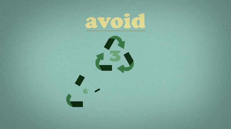 Avoid plastic products