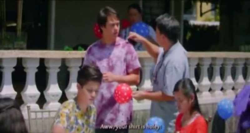 Aw, your shirt is holey!