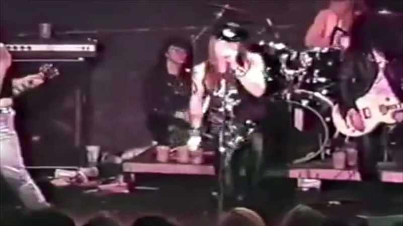 Axl Rose, he came on stage and he started talking