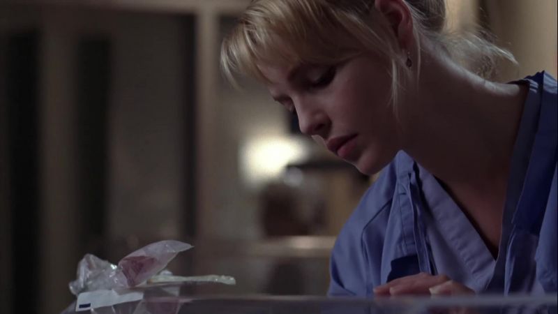 (baby cries)