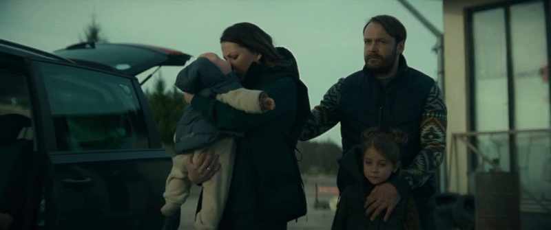 [baby crying] - [mother speaking Lithuanian]