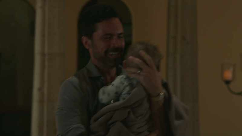 (baby fussing)