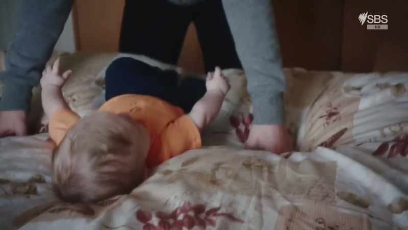 (BABY GURGLES)