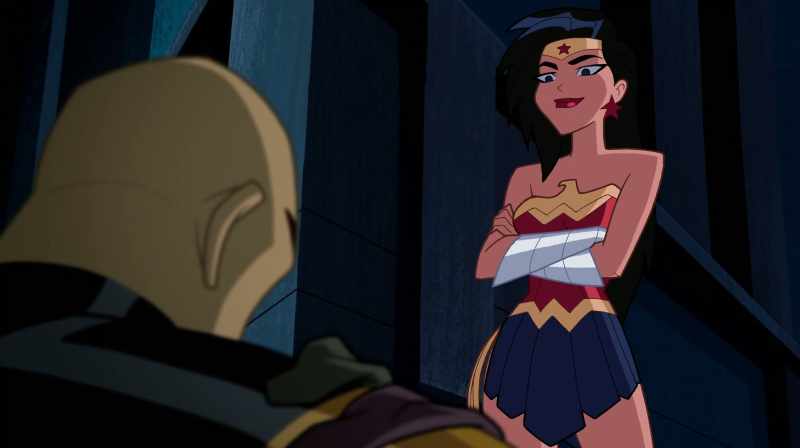 Back away, Wonder Woman. - (GUN CHARGING)