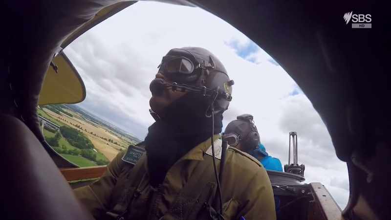 Back then, pilot and photographer