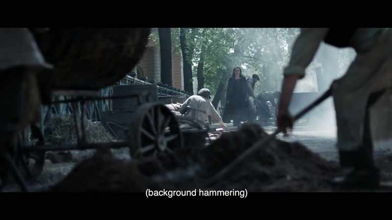 (background hammering)