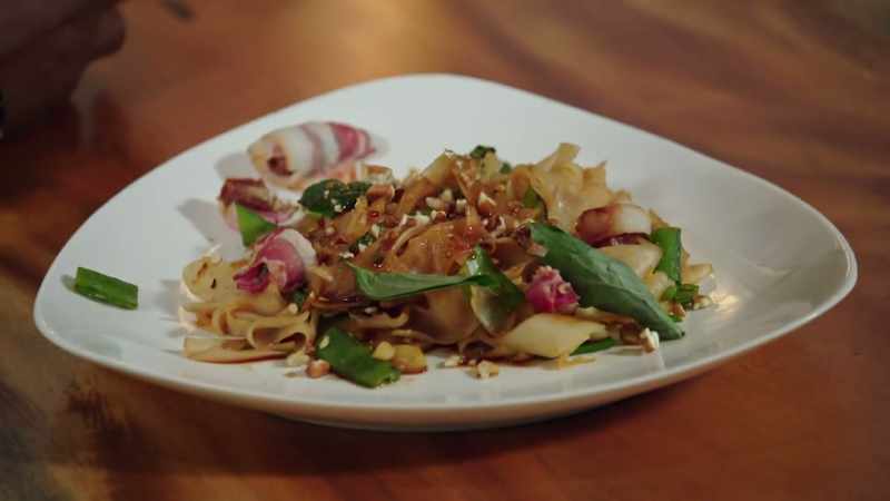 Bacon, prosciutto, dates, basil
