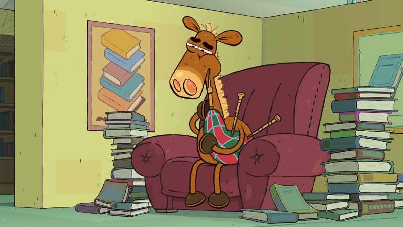 [bagpipe music]