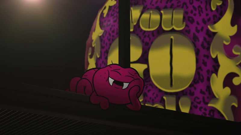 [balloon pops] [spider shrieks]