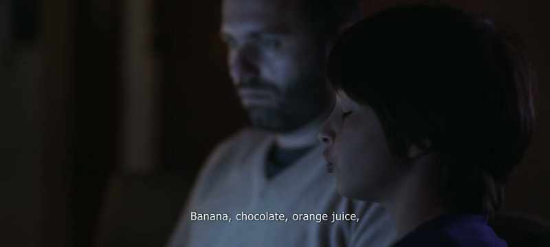 Banana, chocolate, orange juice
