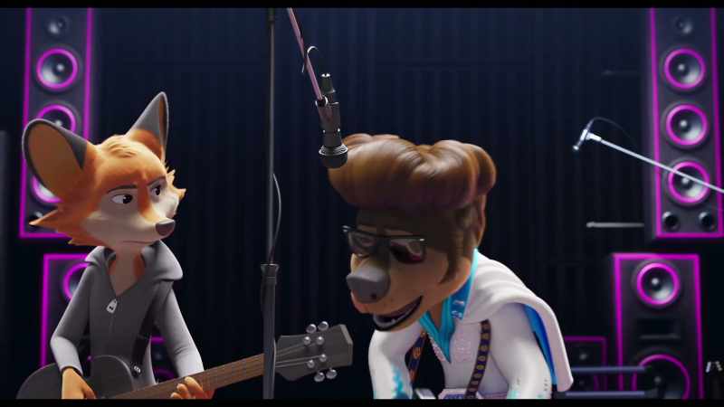 [band playing rock music]