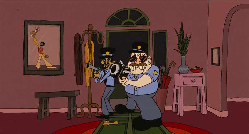 [banging on door]