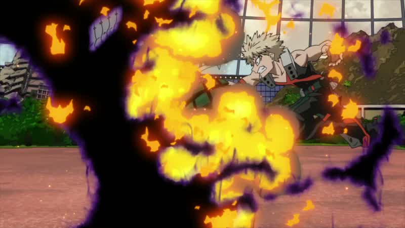 （爆豪）どけ！ 邪魔だ デク！ あっ おらあ！