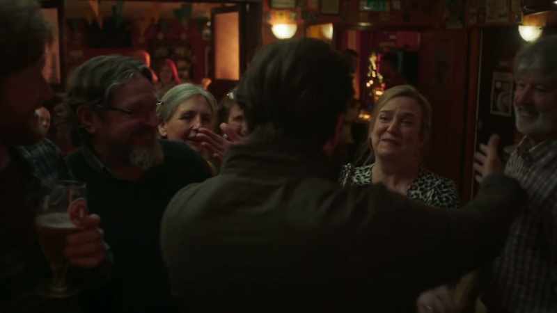 (bar patrons chattering)