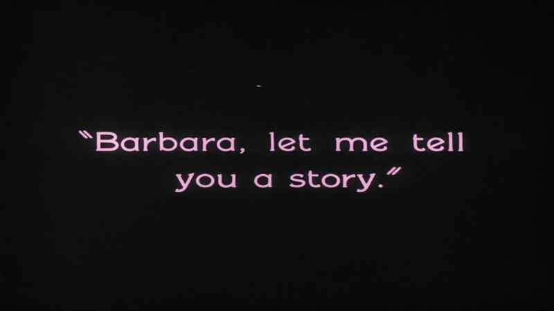Barbara, let me tell you a story