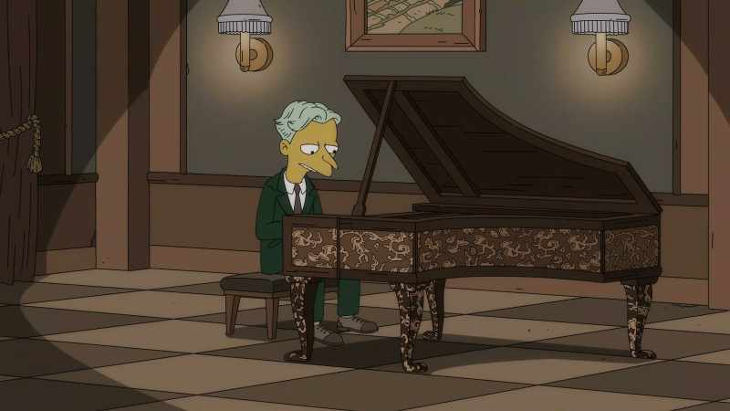 [♪ baroque harpsichord playing]