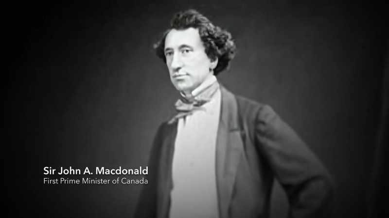 (barrington): In 1868, john a. Macdonald decides
