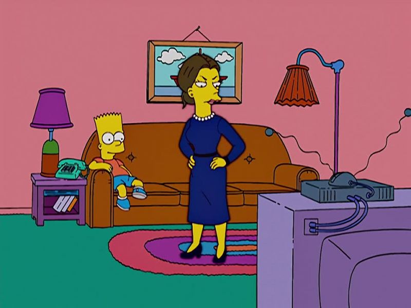 Bart, I told you no television till you do the dishes