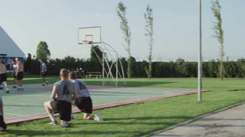 (basketball game continues)