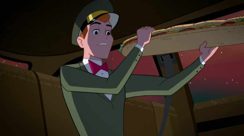 BATMAN: Batman to Space Cabbie, come in
