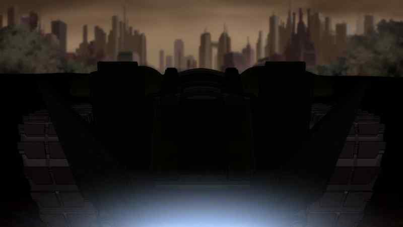BATMAN [ON SPEAKER]: Mutants. Surrender now or be destroyed