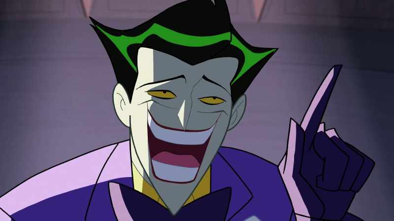 BATMAN: (OVER COMMUNICATOR) I've uploaded Joker's last coordinates