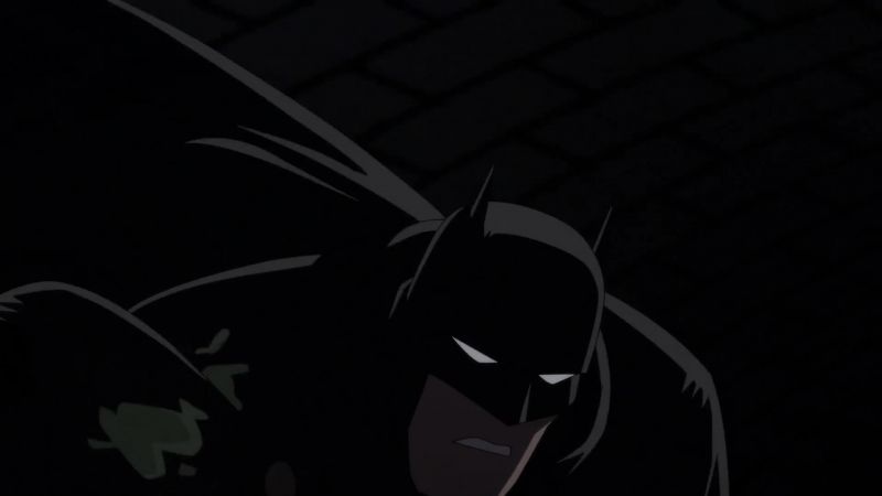 (Batman panting)