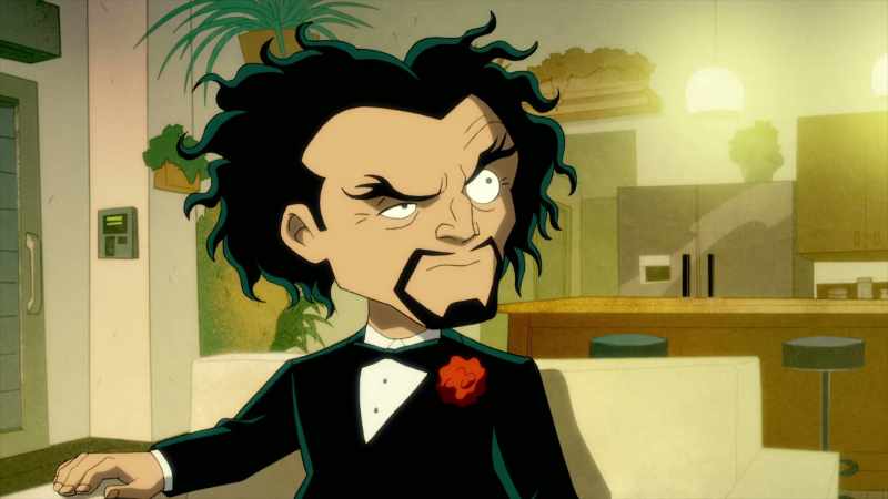 Batman stops Joker from robbing the credit union