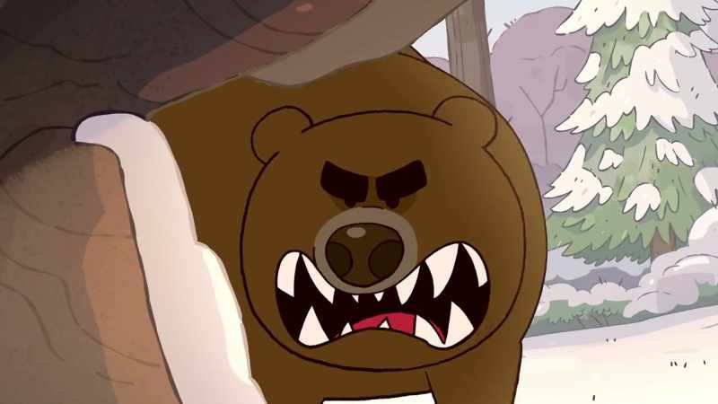 [bear growling]