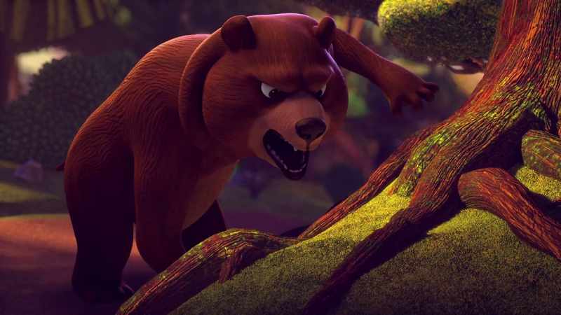 [bear roaring]