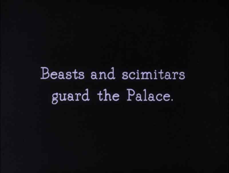 Beasts and scimitars guard the Palace