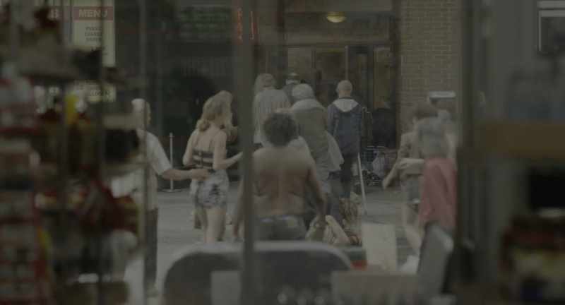 BEAU: Oh, my God... CASHIER: 20! (TAPPING)