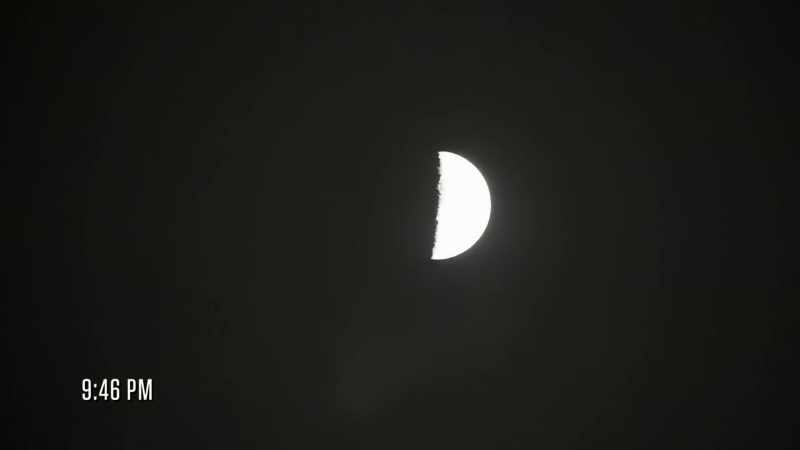 Beautiful moon, man