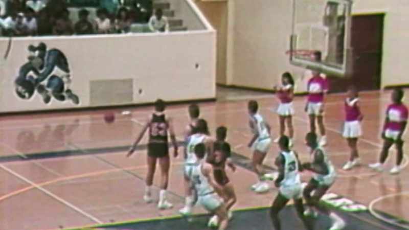 Beautiful pass underneath, and what a block