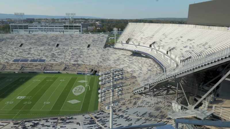 Beaver Stadium seats over 106,000 people