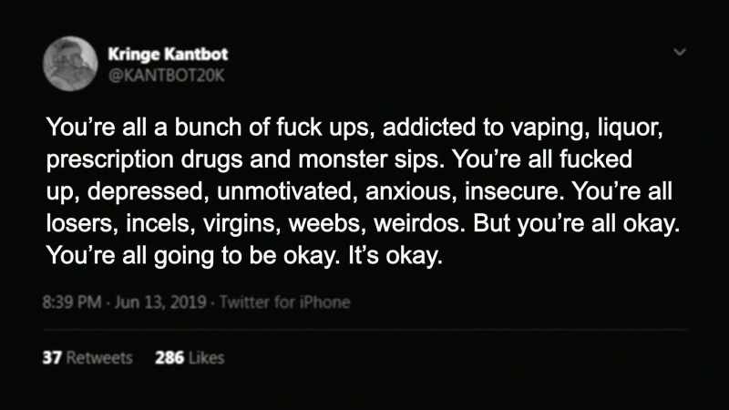 Because a lot of people just do nothing, you know?