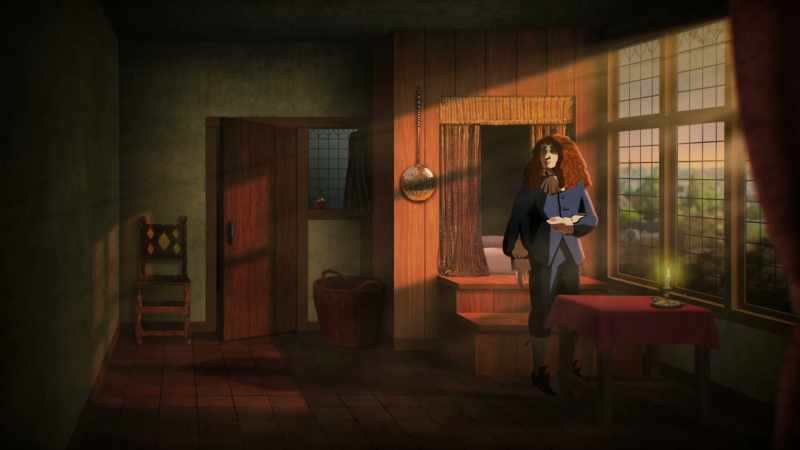 Because a voice could be heard around a door when it was slightly ajar