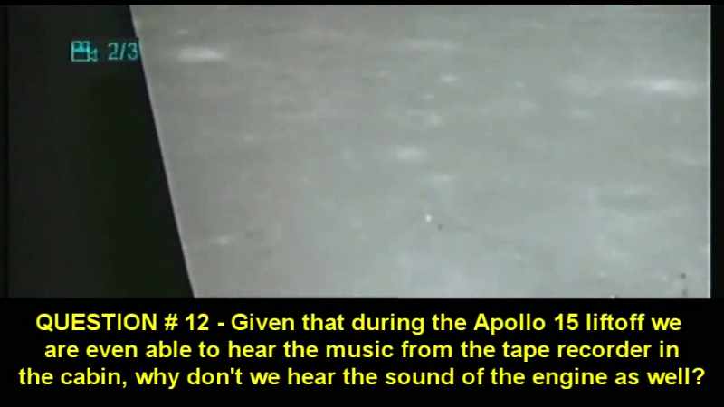 Because during Apollo 15 liftoff