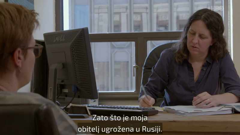 Because my family faces great danger in Russia