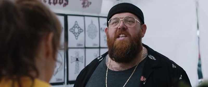 Because I did his tattoo. - Oh, right