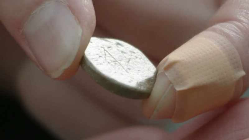 Because of one side it's got this this strange-looking mark