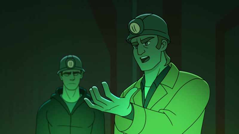 Because that's radioactive runoff from the mine