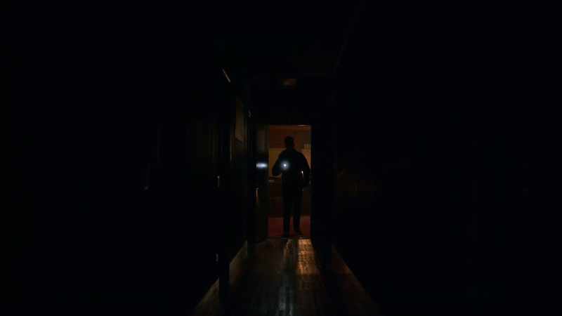 [BEEPING] - [CREAKING OF FLOORBOARDS]