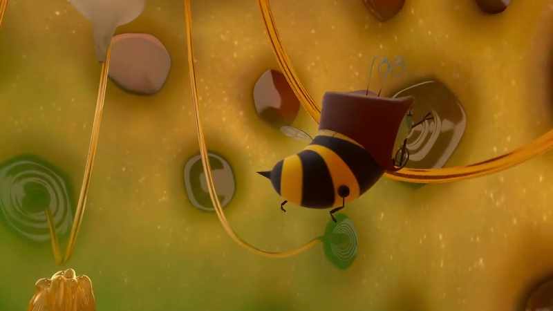 [bees retching]